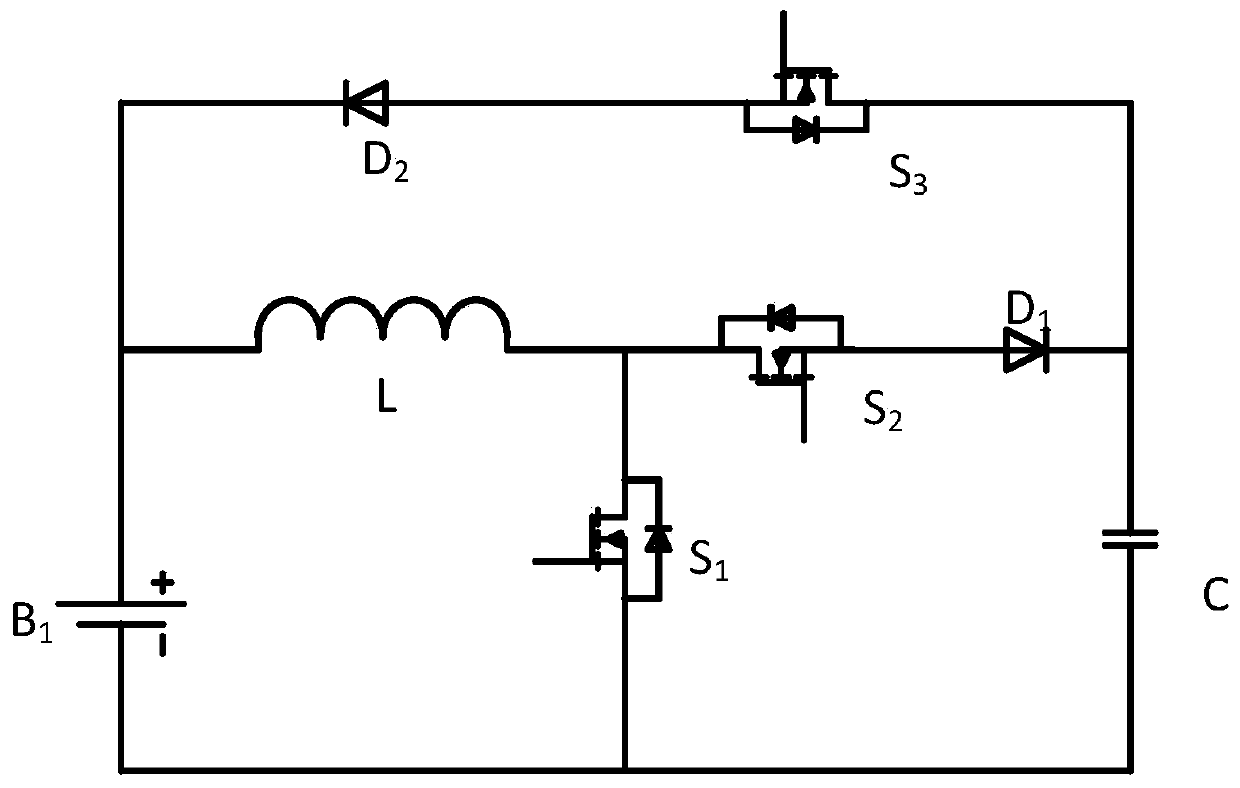 Lithium battery AC internal heating circuit and heating method