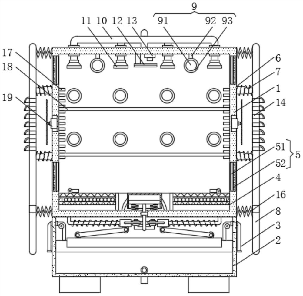 Energy storage control cabinet safety device