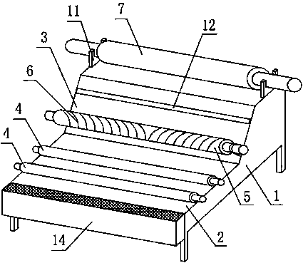 Cloth winding machine capable of conducting dust collection treatment on cloth