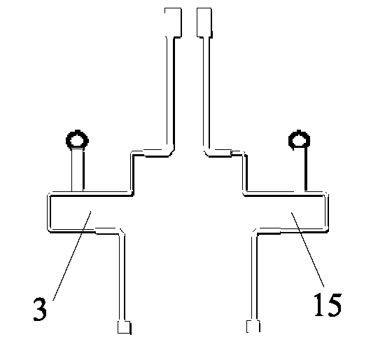 Microstrip bimodule feed network of antenna with four ports