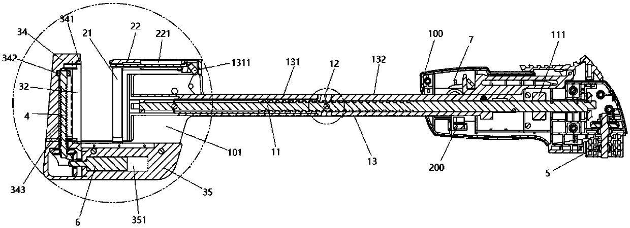 Surgical operating instrument and linear anastomat