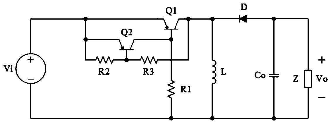 Self-stimulated DC-DC converter with switch at input side, and interleaved parallel connection form thereof