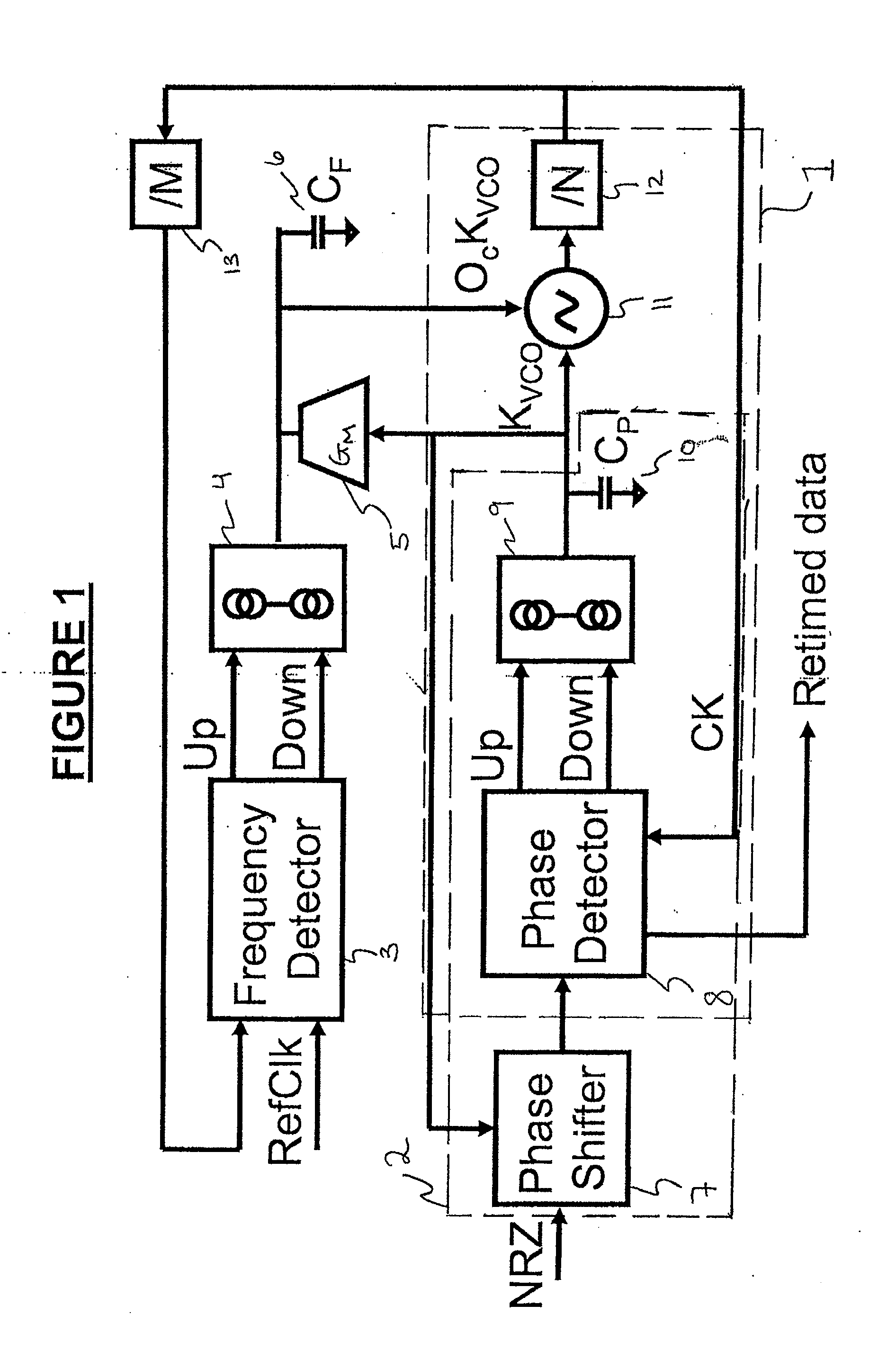 Continuous-rate clock recovery circuit