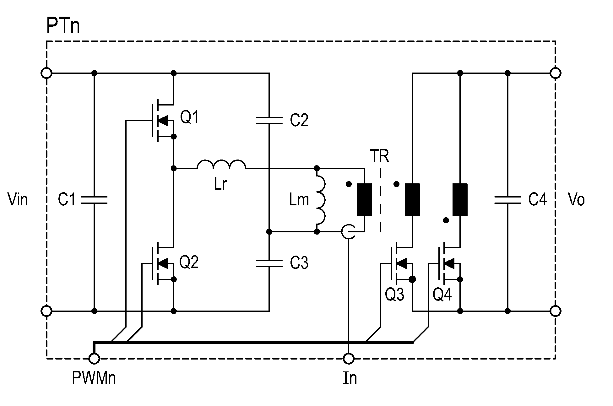 Multiphase converter with active and passive internal current sharing