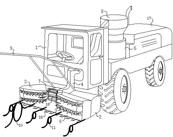 Straw recycling granulation locomotive