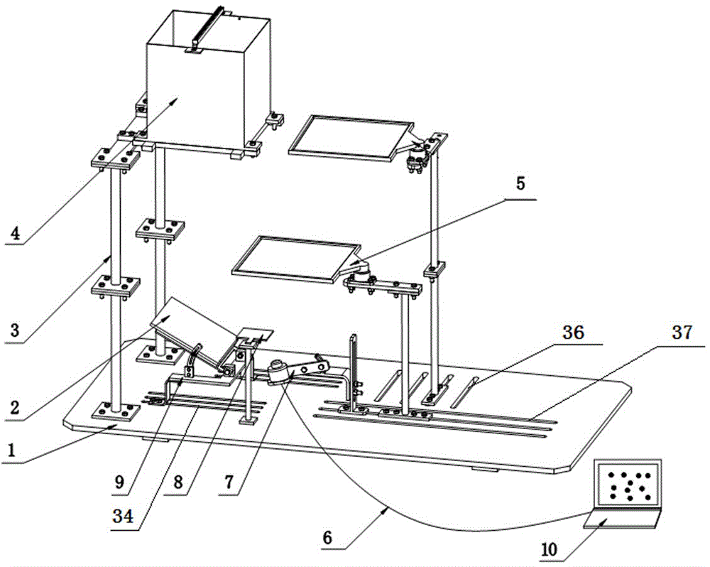 Device and method for detecting surface shape of solar concentrator reflector based on optical imaging