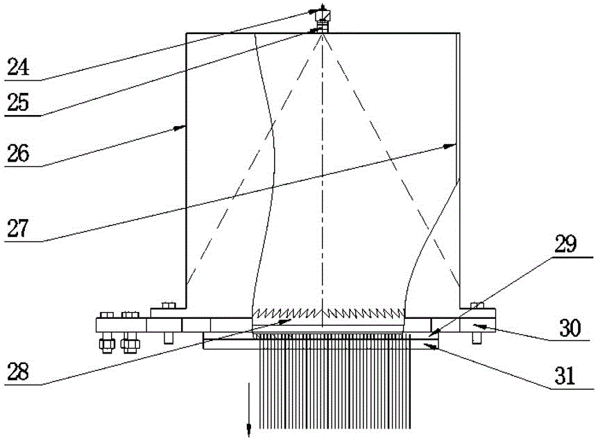 Device and method for detecting surface shape of solar concentrator reflector based on optical imaging