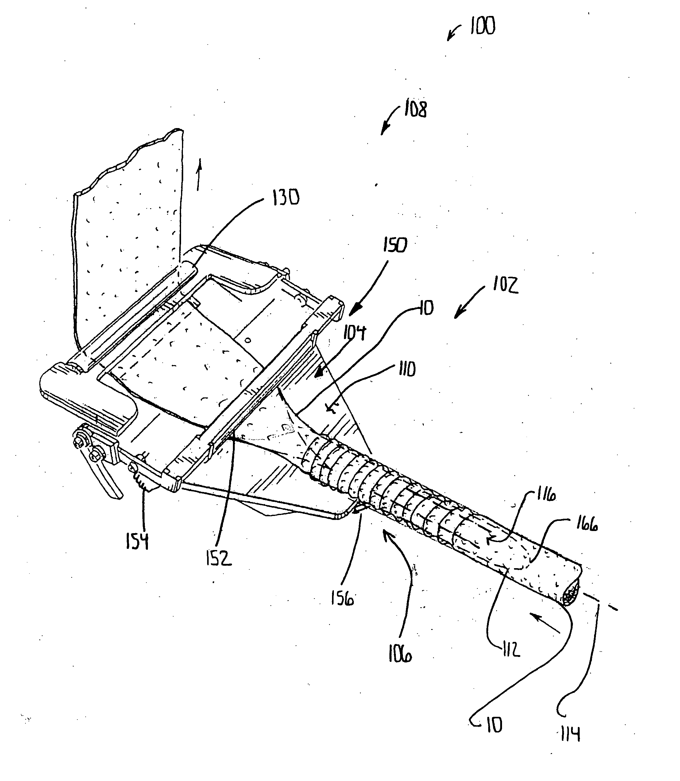 Intestine processing device and associated method
