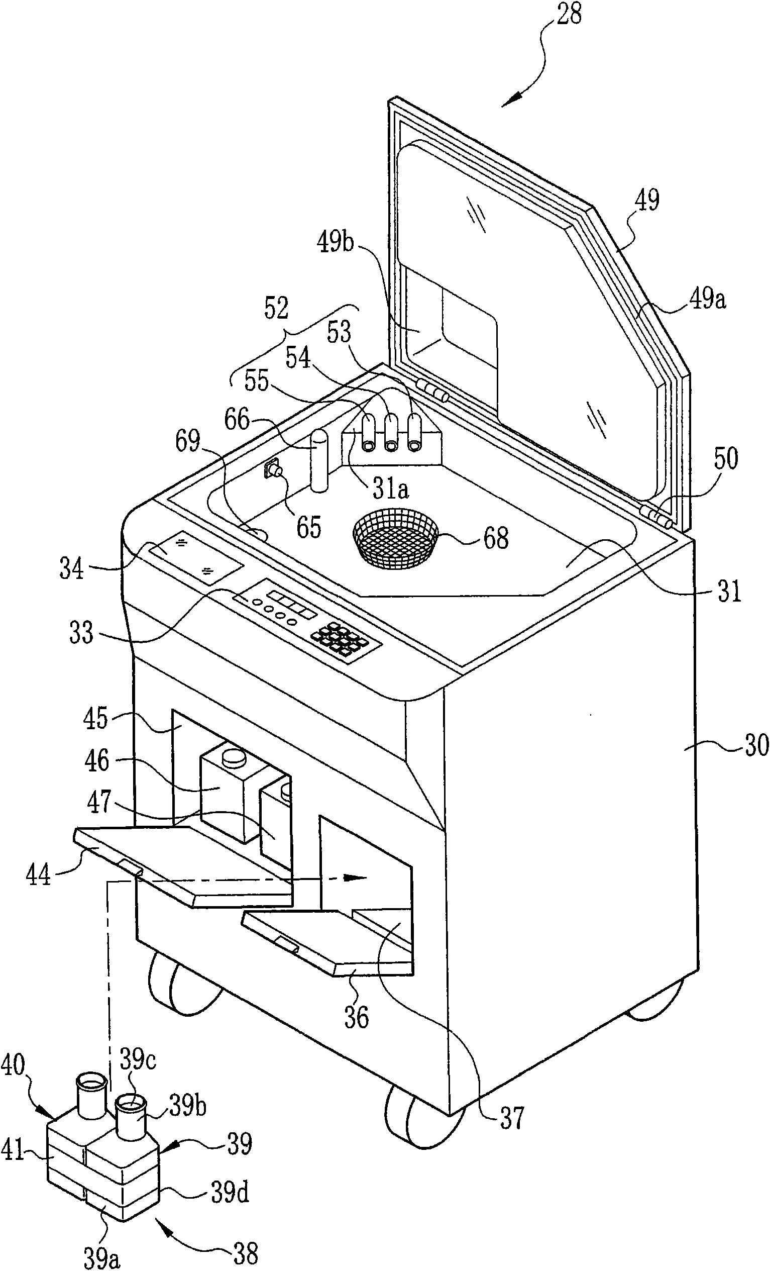 Endoscope cleaning and disinfecting device and method for preparing disinfection liquid used for the endoscope cleaning and disinfecting device