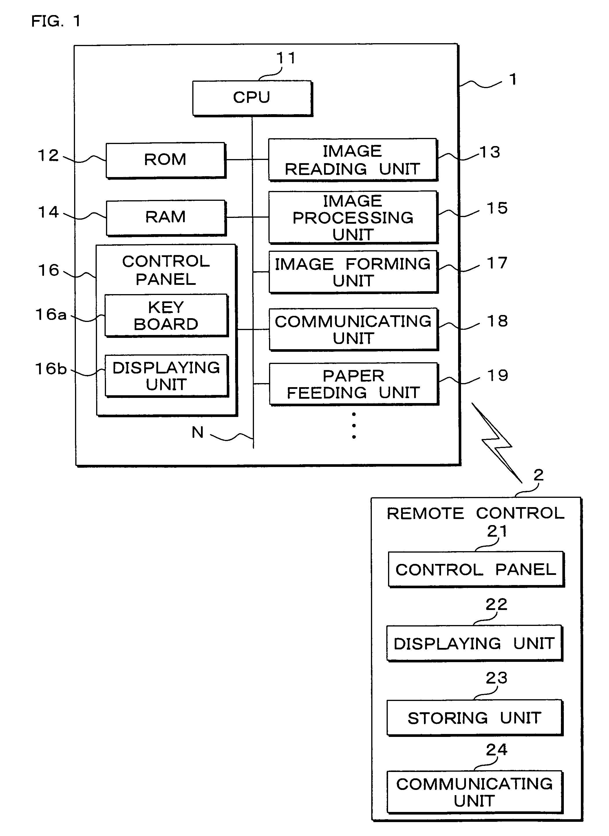 Electric apparatus having separate receiving capability for operational instructions and operational parameters, respectively, and system including the same