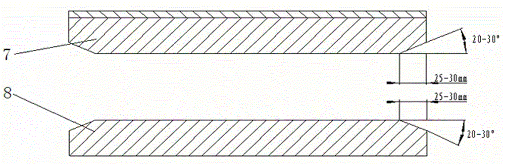 Production method for stainless steel single side composite rolls