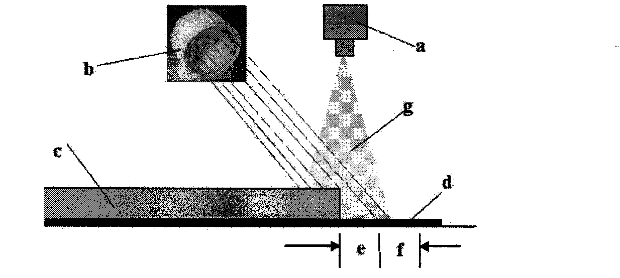 Novel upper light source inclined illumination type image collecting method for tile size detection