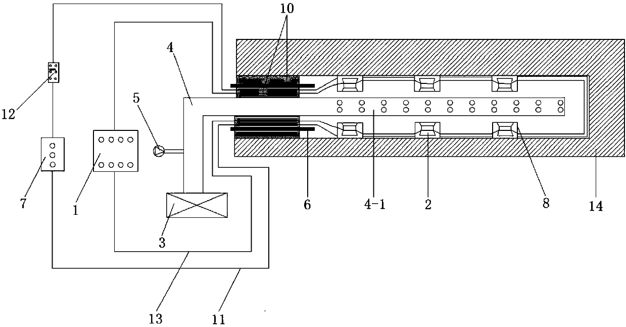 Hole interior variable-frequency vibration anti-reflection gas extraction method and device