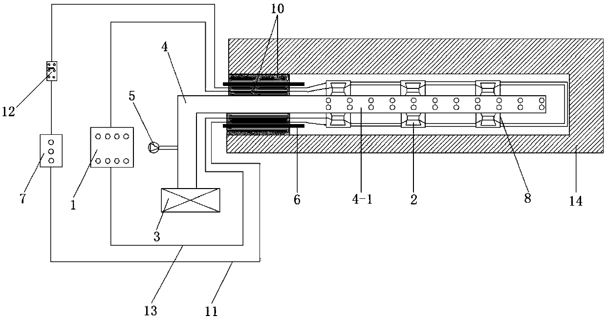 Hole interior variable-frequency vibration anti-reflection gas extraction method and device