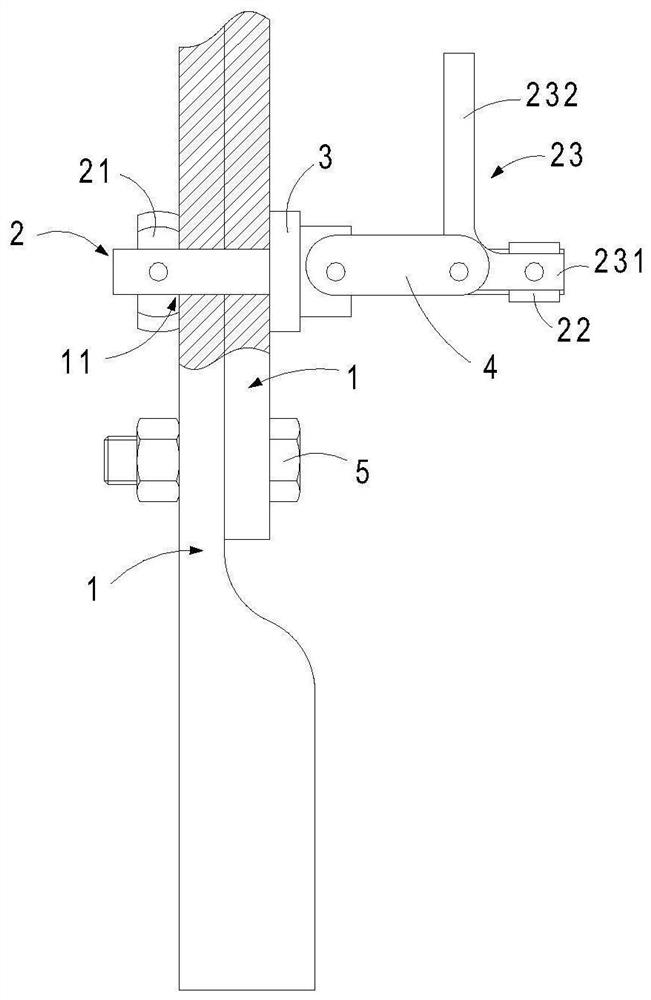 Single-end hand-cranking tightening assembling clamp