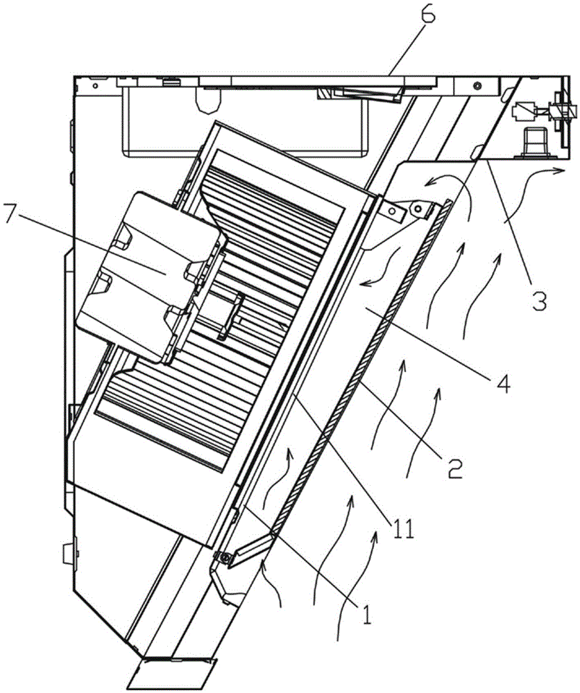 A side suction range hood