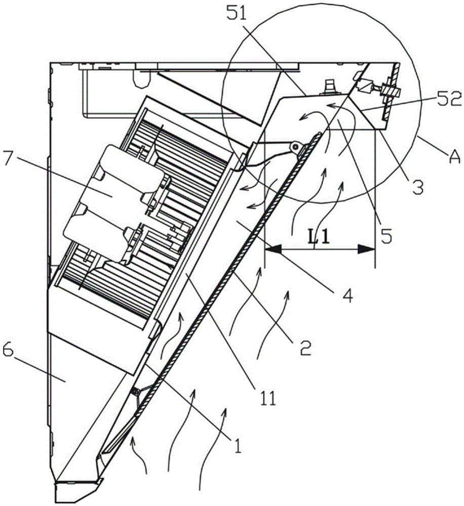 A side suction range hood