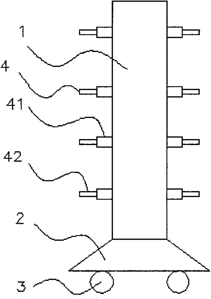 A wire harness display stand