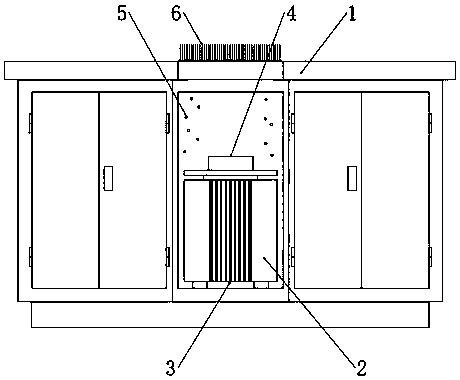 Transformer cabinet based on self-feedback uniform heat dissipation