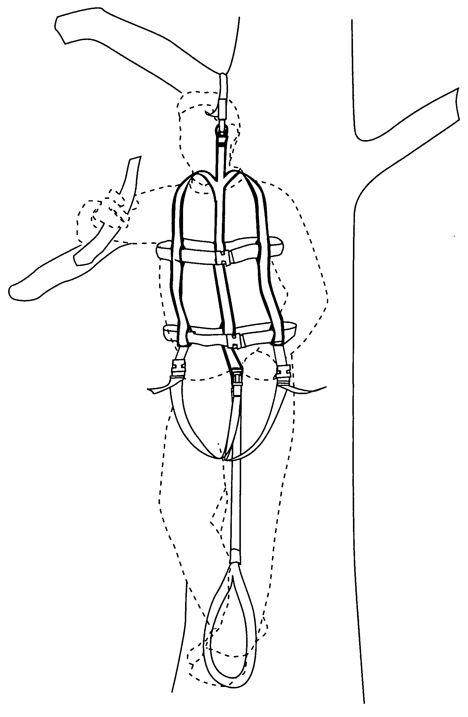 Safety harness with suspension relief