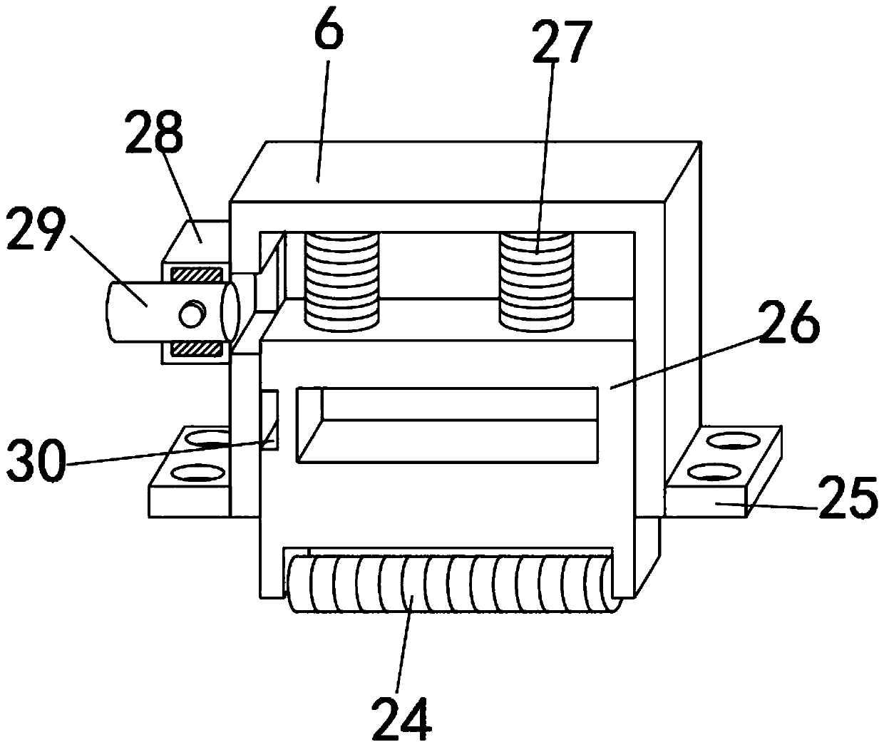 Mask lining steel wire sectioning device and using method thereof