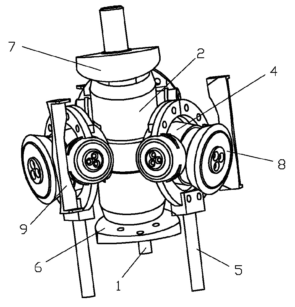 Swing barrel type positive displacement pump using cross shaft joint bearing