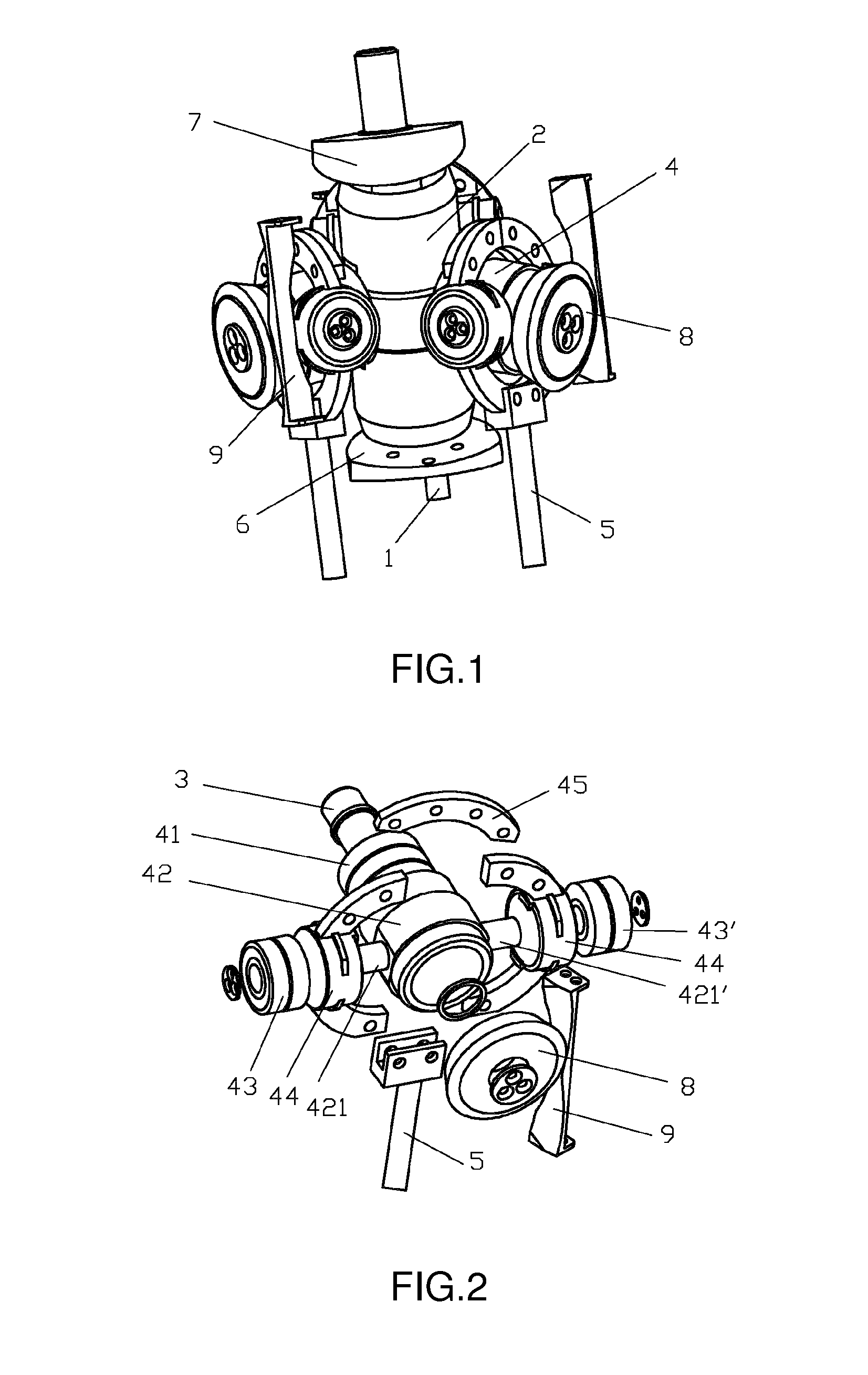 Swing barrel type positive displacement pump using cross shaft joint bearing