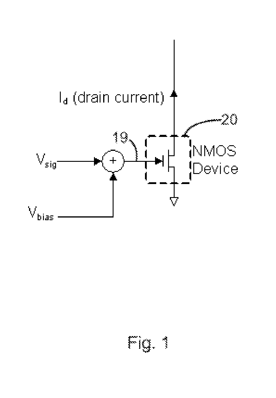 Continuous wave based bias method and apparatus for minimizing MOS transistor distortion