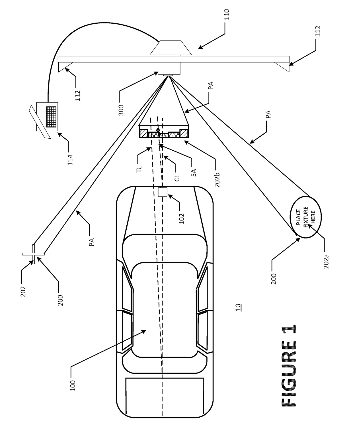 Method and Apparatus For Vehicle Inspection and Safety System Calibration Using Projected Images