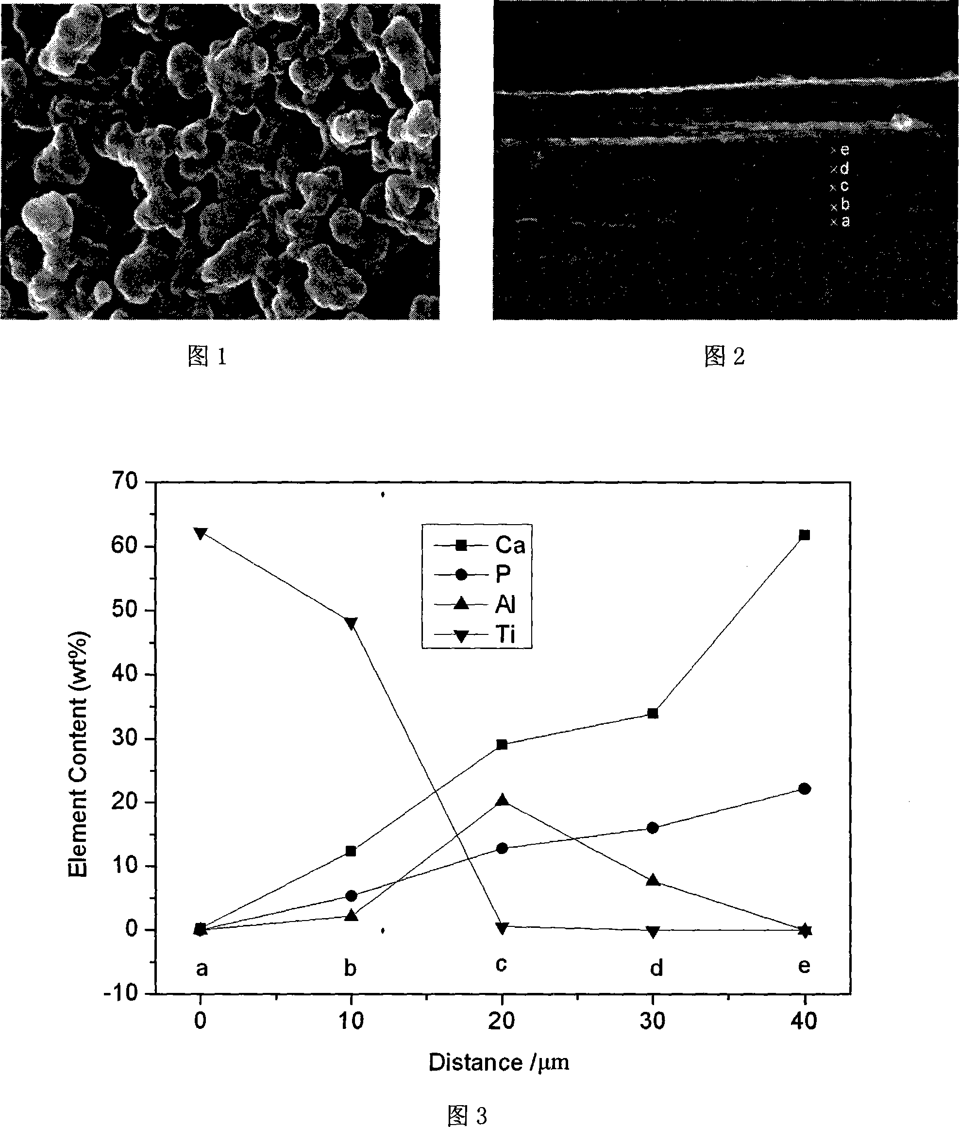 Method for preparing hydroxyapatite nano composite coat with gradient function