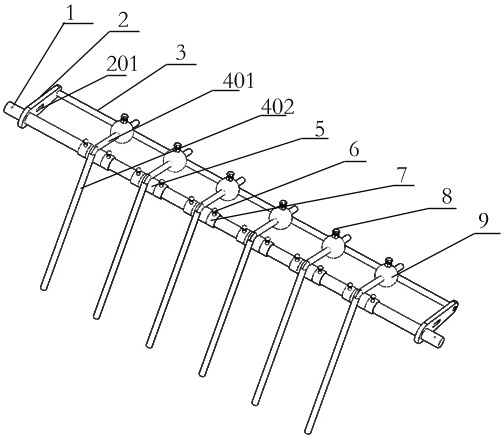 Weed removing device for tuber crop harvester