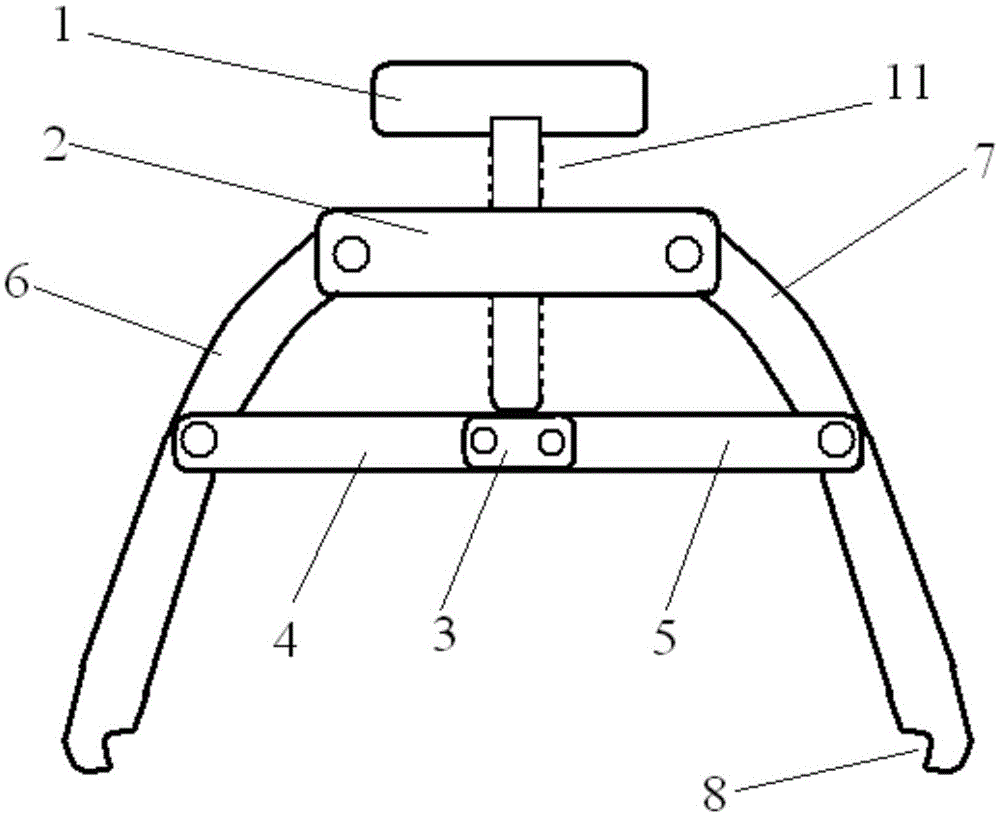 Clip type skin stretching device