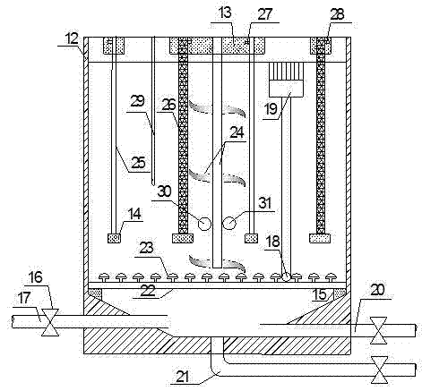 Treatment facility of landfill leachate and treatment method thereof