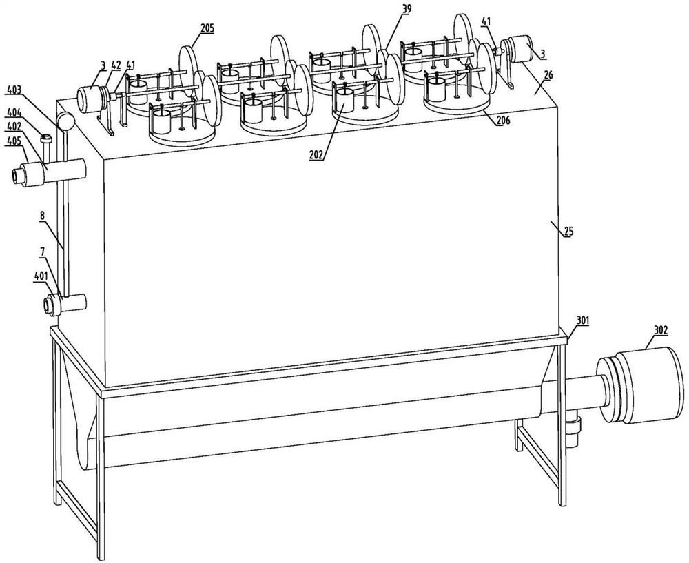 Hot flue gas purification and waste heat power generation integrated device