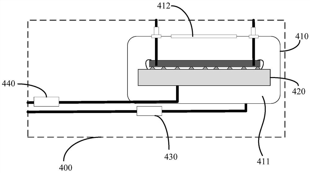 Visualization device and method for Marangoni effect in rock chip