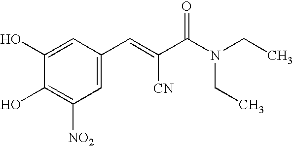 Pharmaceutical compositions of entacapone