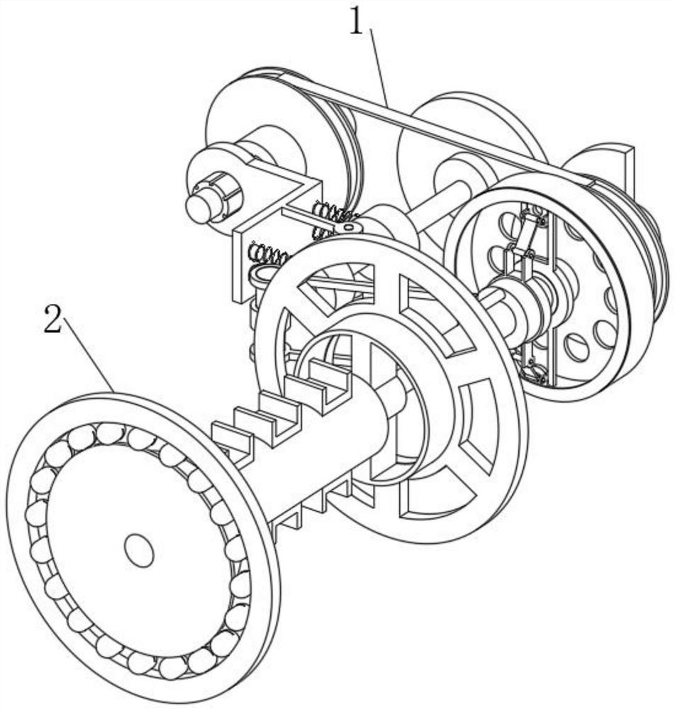 Clamping and overturning device for cold roll forging production