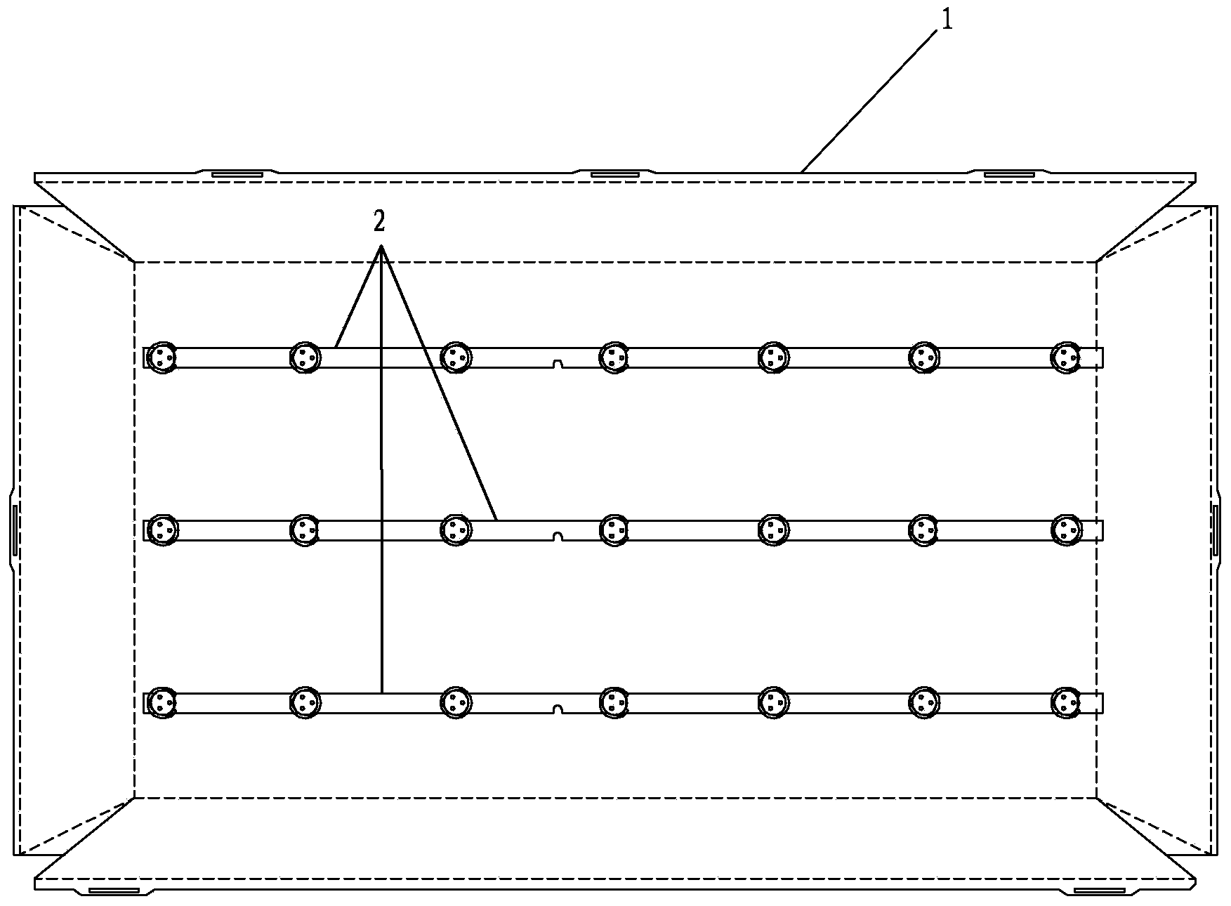 Fixing structure of reflector plate in LED backlight module