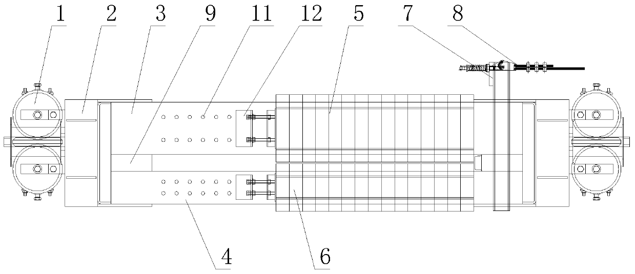 Counterweight frame with gravity center adjustable