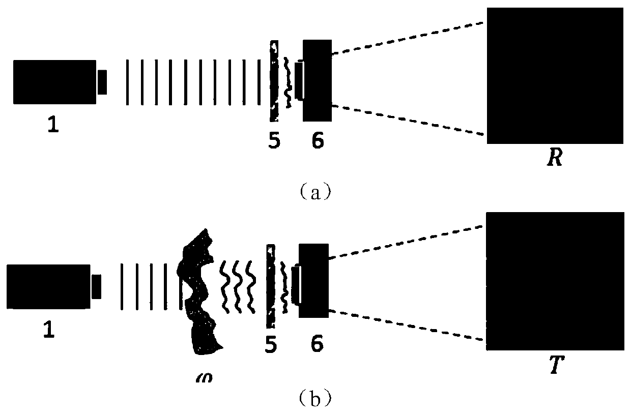 Phase imaging method based on thin scattering medium