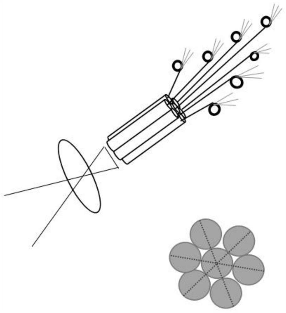 A laser underwater soundprint optical fiber detection method