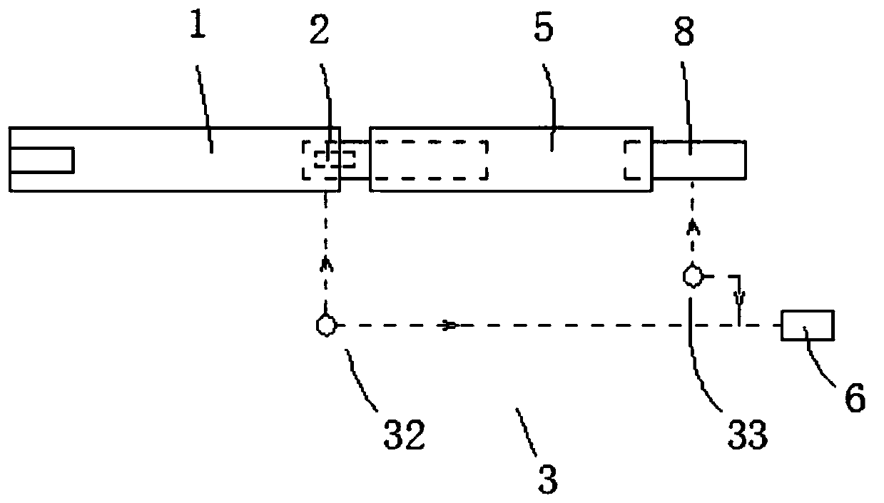 Finishing mill group outlet guide transition device