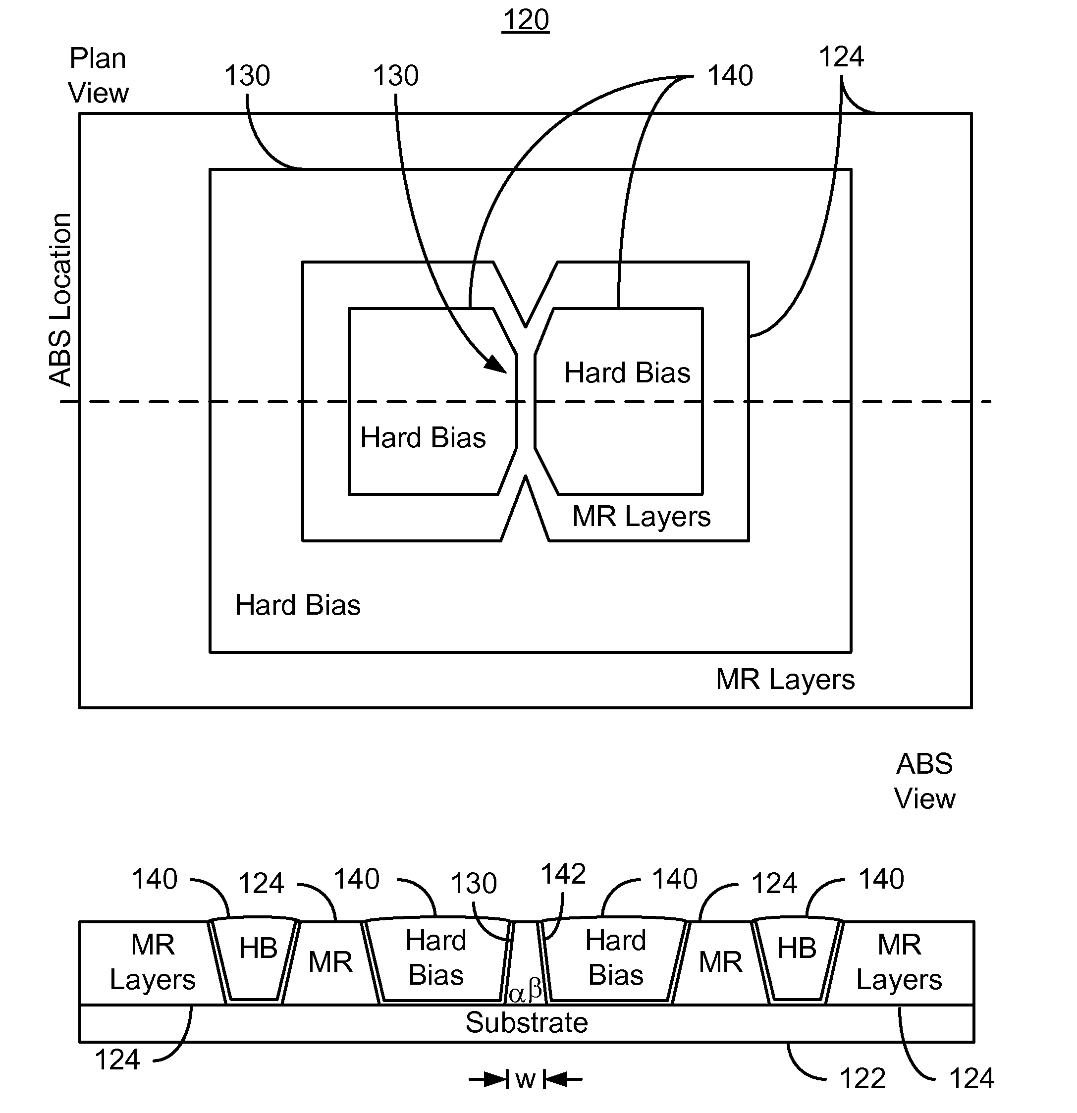 Method and system for providing a magnetic recording transducer using a line hard mask