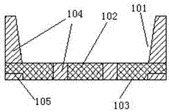 QFN (Quad Flat No-leadPackage) surface mounted RGB-LED packaging support and manufacturing method thereof