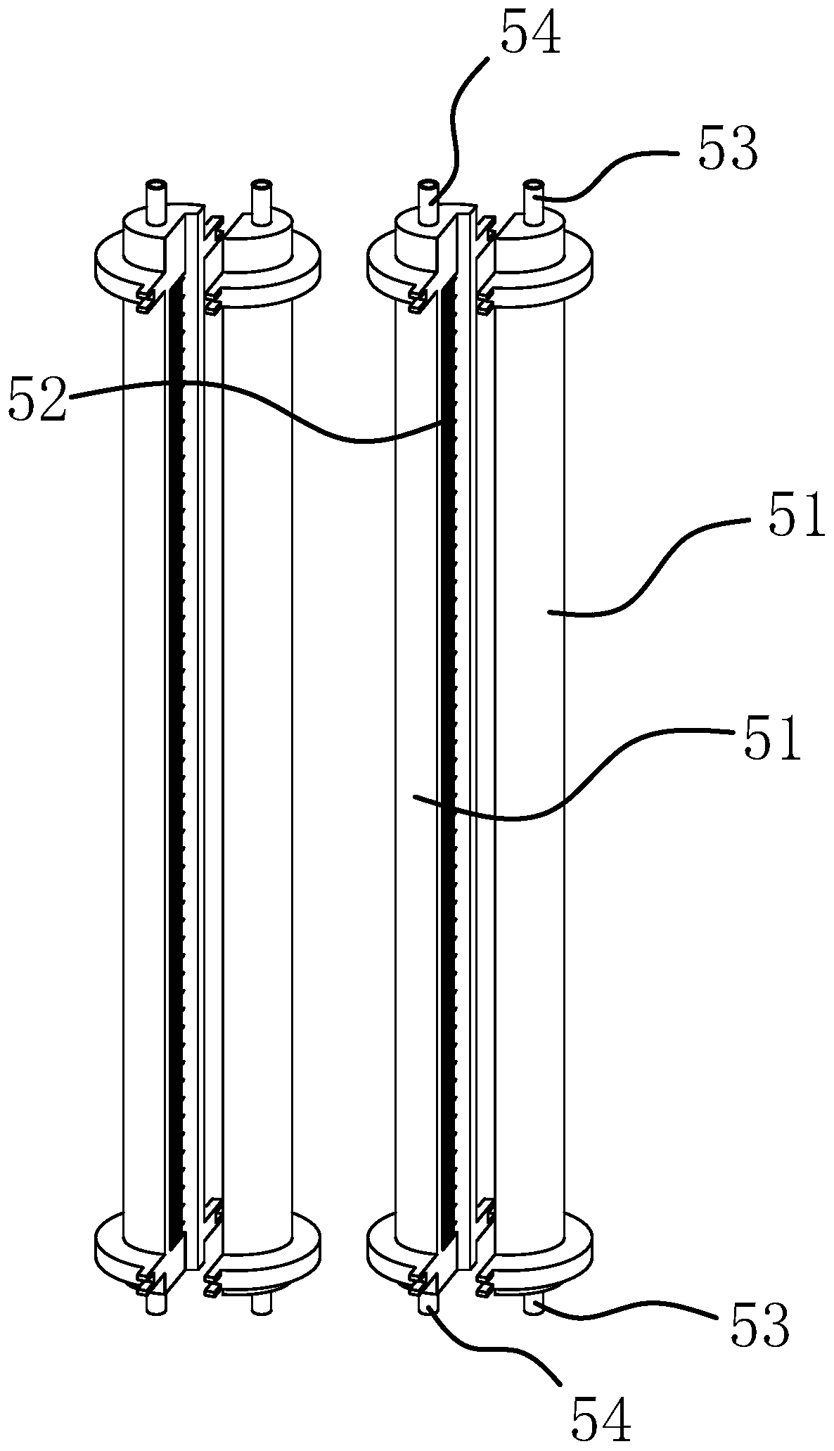Edge starching device and dyeing and finishing method of fabric