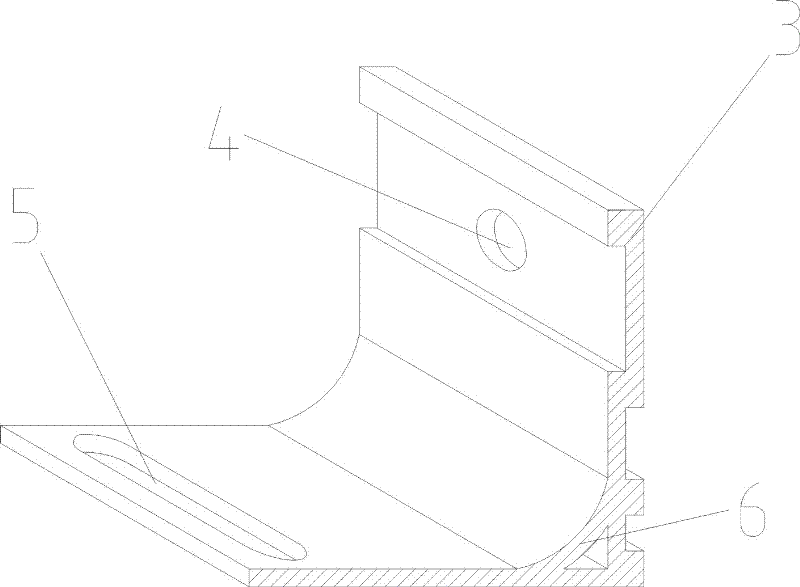 Wall connecting piece of plug-in type low-carbon heat preservation energy-saving board