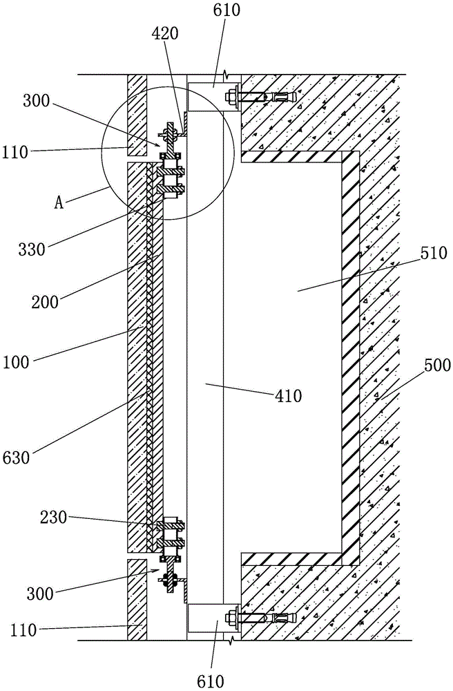 A stone secret door with a rotating shaft mechanism and its installation method