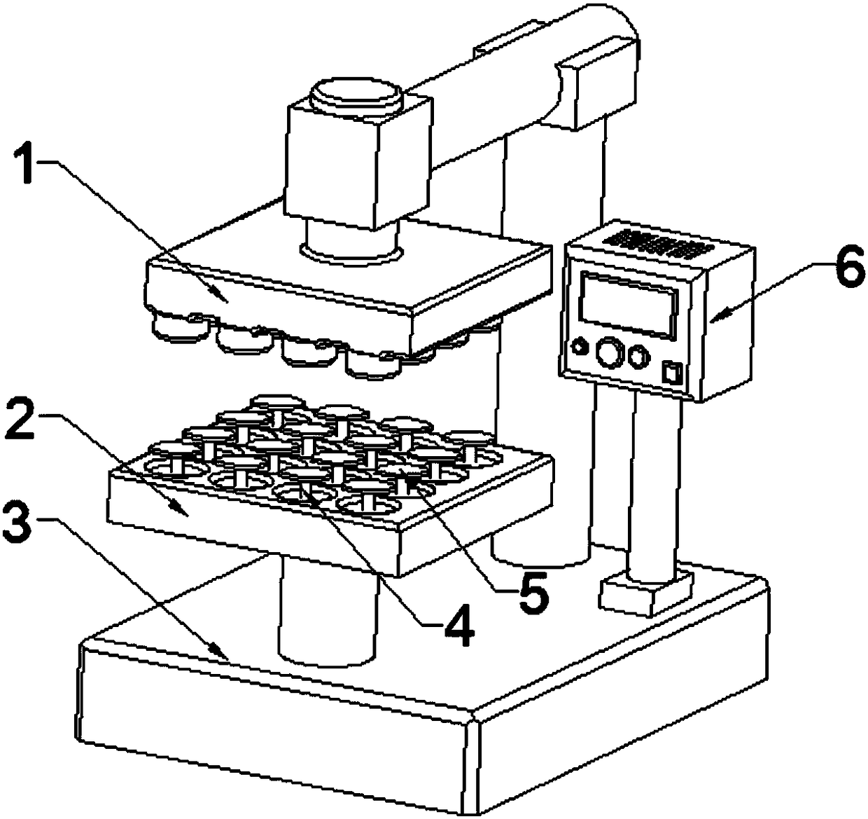 Tablet compressing device with rapid tablet taking function