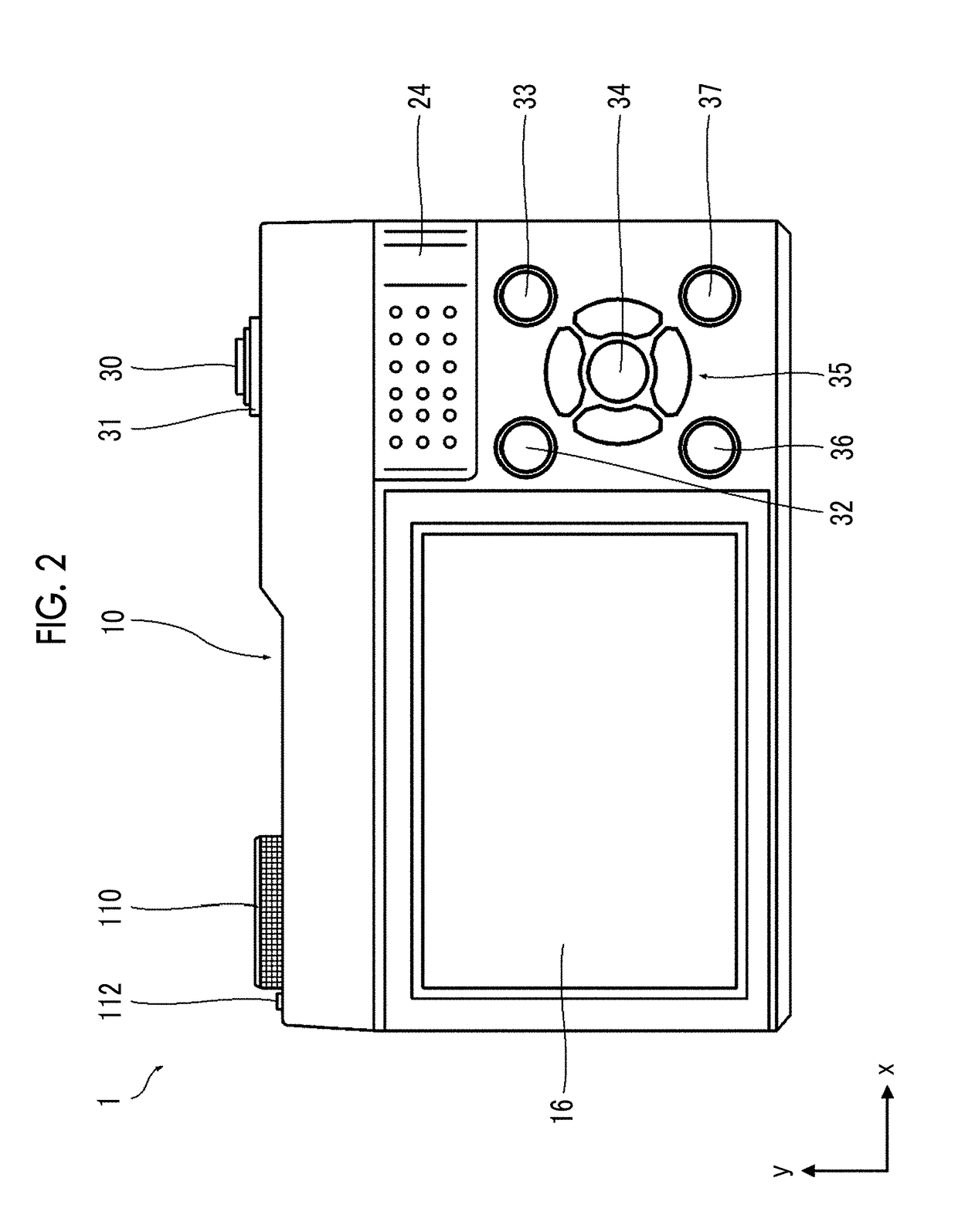 Setting device and camera