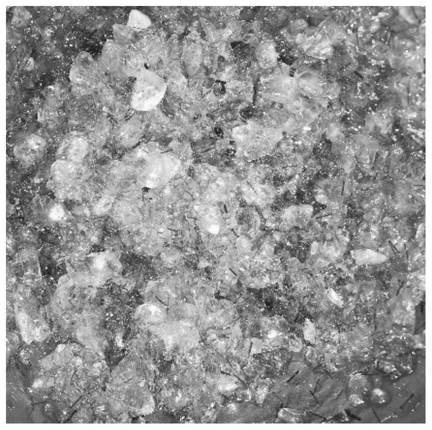 Preparation and analysis method of basalt fiber transparent mixture